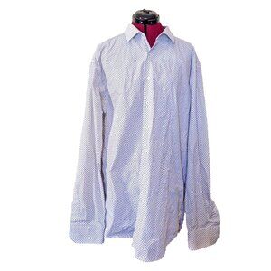 Bugatchi Button Front Shirt Mens Size XL Classic Fit Long Sleeve